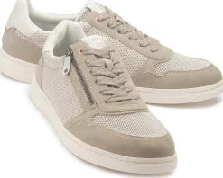 Sneaker|Schnürschuhe|Mustang Herren Sneaker in Übergrößen Beige