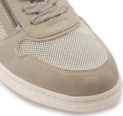 Sneaker|Schnürschuhe|Mustang Herren Sneaker in Übergrößen Beige