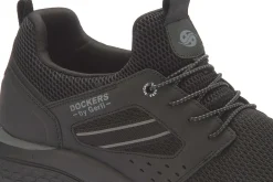 Sneaker|Schnürschuhe|Dockers Sneaker in Übergrößen Schwarz