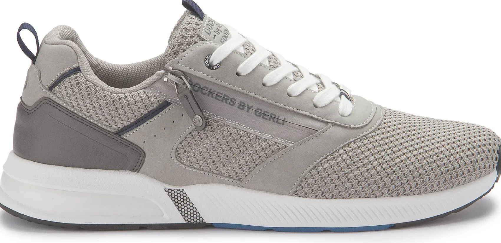 Sneaker|Schnürschuhe|Dockers Sneaker in Übergrößen Grau