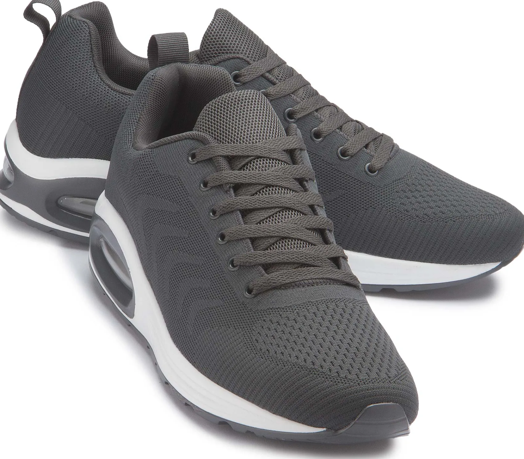 Sneaker|Schnürschuhe|Fitters Herren Sneaker in Übergrößen Grau