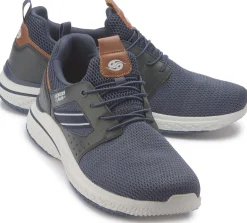 Sneaker|Schnürschuhe|Dockers Sneaker in Übergrößen Blau