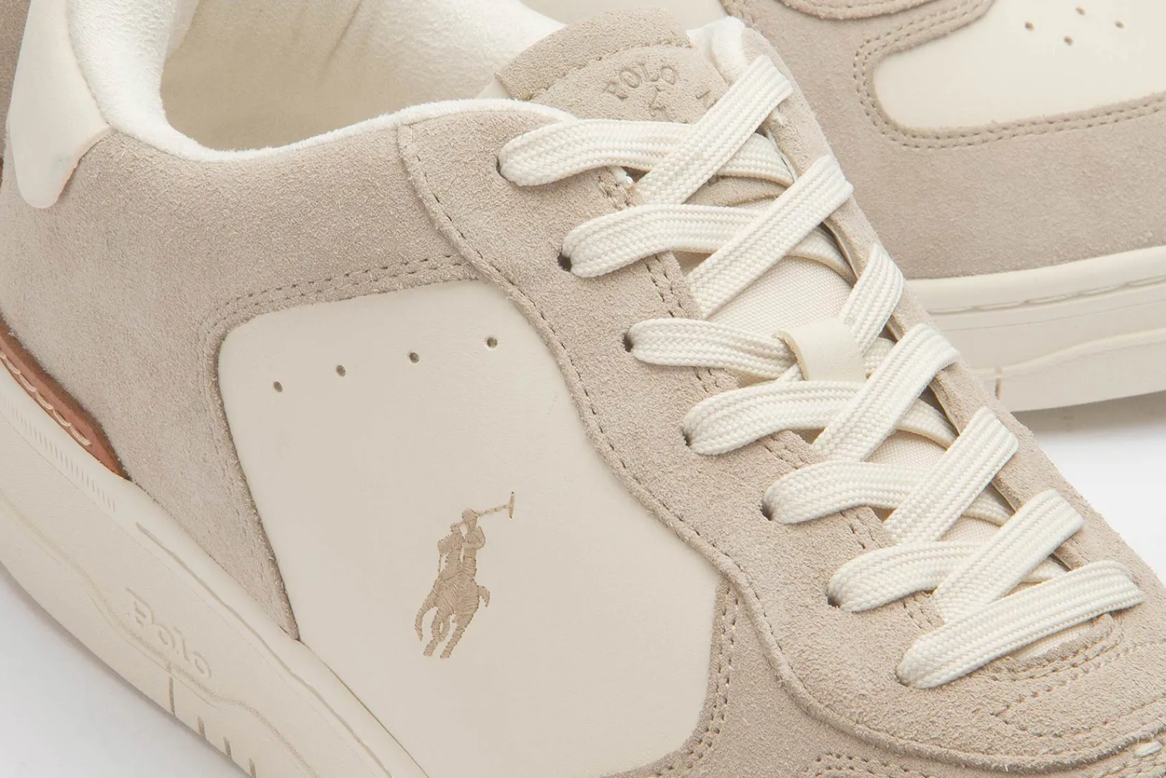 Sneaker|Schnürschuhe|Horsch Schuhe Sneaker in Übergrößen Beige
