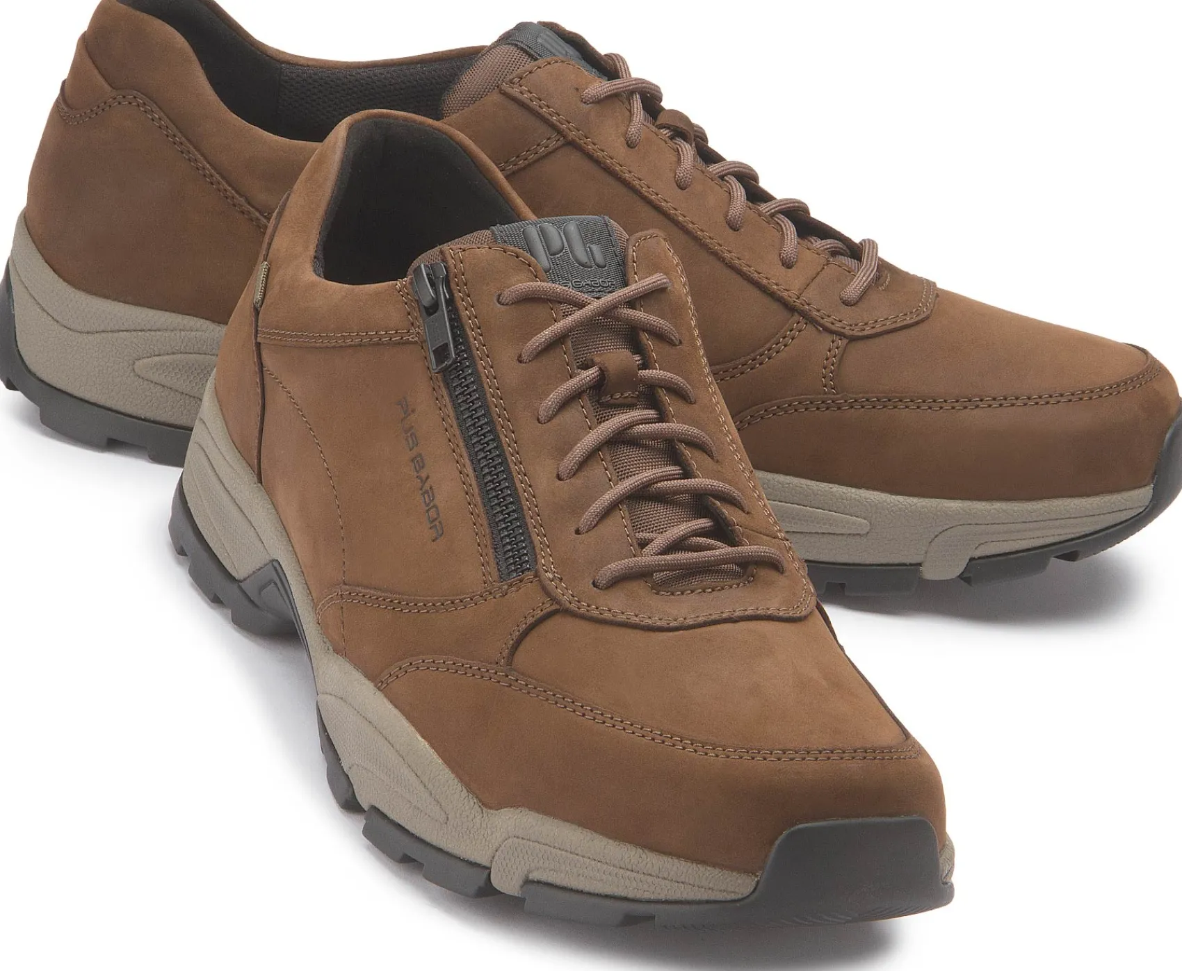 Sneaker|Schnürschuhe|Pius Gabor Sneaker in Übergrößen Braun