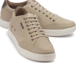 Sneaker|Schnürschuhe|Pegada Sneaker in Übergrößen Beige