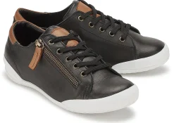 Sneaker|Schnürschuhe|Horsch Schuhe Sneaker in Untergrößen Schwarz