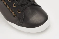Sneaker|Schnürschuhe|Horsch Schuhe Sneaker in Untergrößen Schwarz
