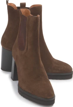 Stiefeletten|Horsch Schuhe Stiefelette in Übergrößen Braun