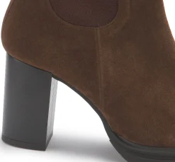 Stiefeletten|Horsch Schuhe Stiefelette in Übergrößen Braun