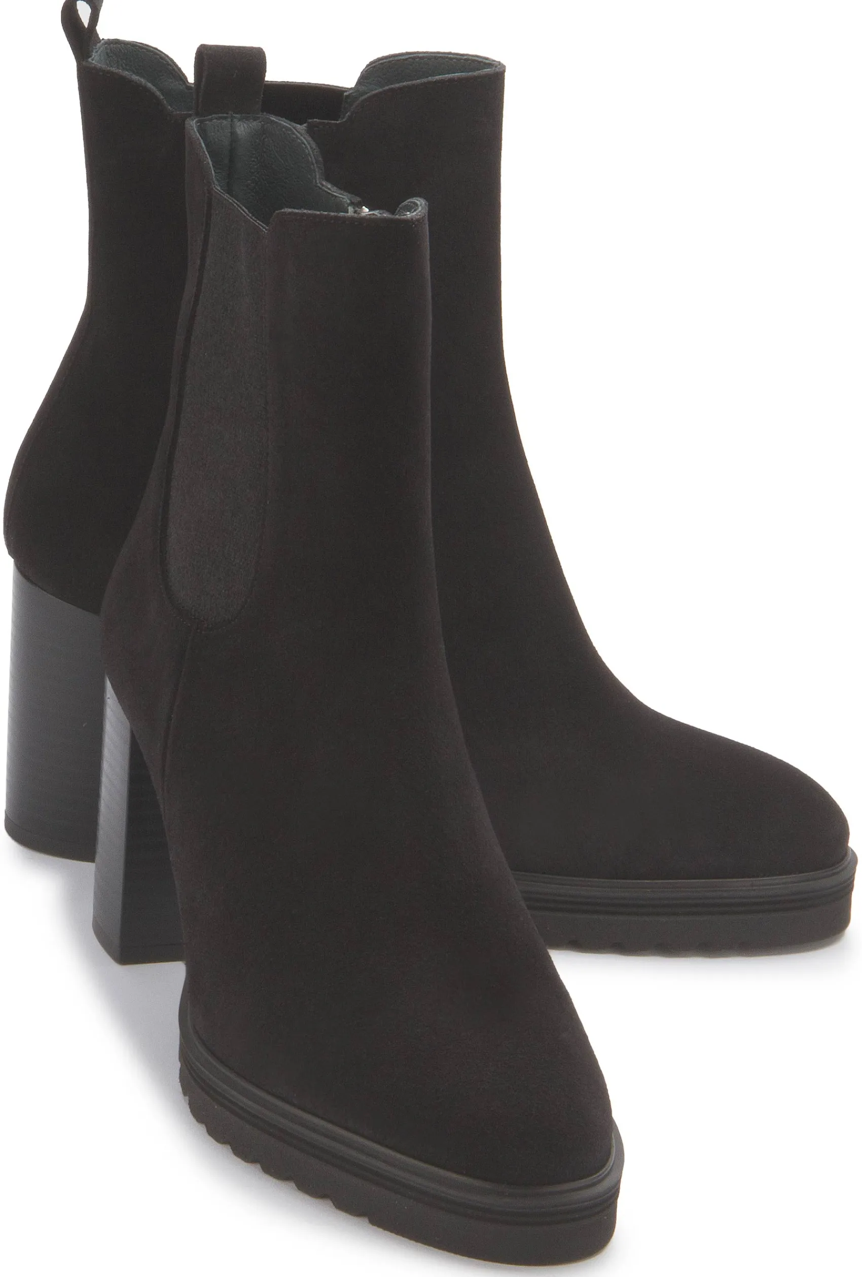 Stiefeletten|Horsch Schuhe Stiefelette in Übergrößen Schwarz
