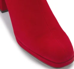 Stiefeletten|Horsch Schuhe Stiefelette in Übergrößen Rot
