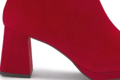 Stiefeletten|Horsch Schuhe Stiefelette in Übergrößen Rot