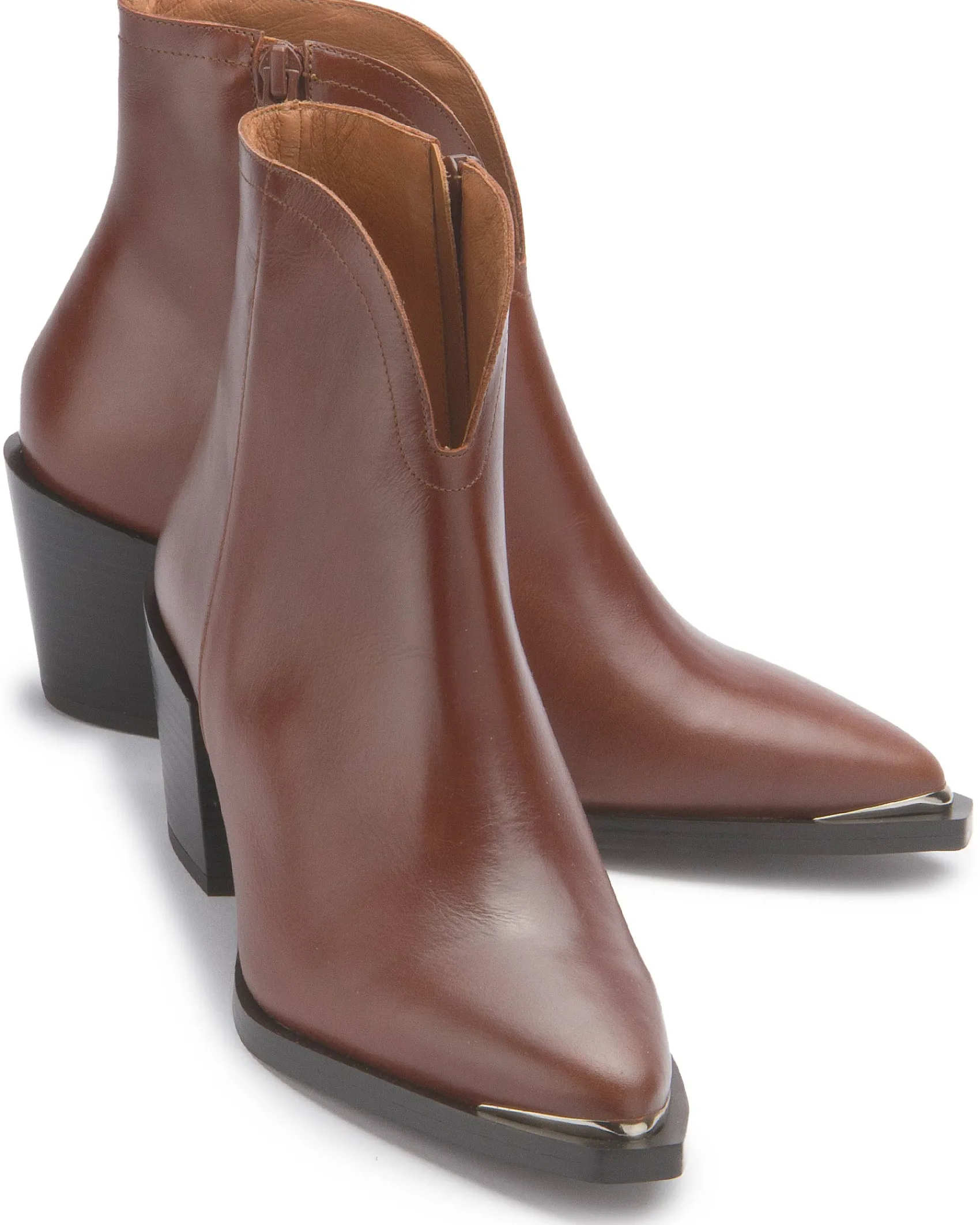Stiefeletten|Horsch Schuhe Stiefelette in Übergrößen Braun