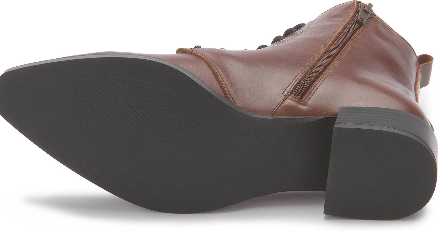 Stiefeletten|Horsch Schuhe Stiefelette in Übergrößen Braun