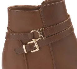 Stiefeletten|Fitters Stiefelette in Übergrößen Braun
