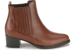 Stiefeletten|Horsch Schuhe Stiefelette in Übergrößen Braun