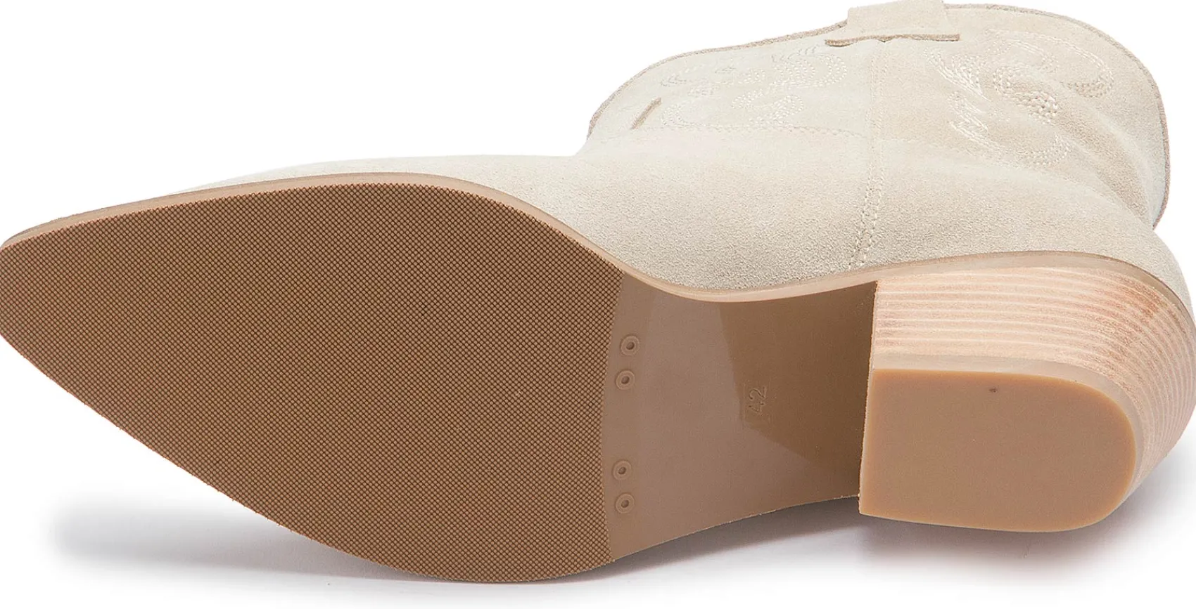 Stiefeletten|Horsch Schuhe Stiefelette in Übergrößen Beige