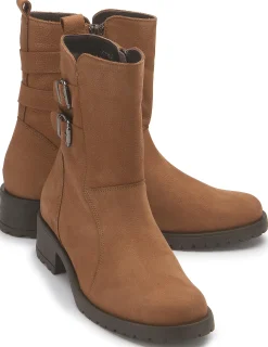Stiefeletten|Horsch Schuhe Stiefelette in Übergrößen Braun
