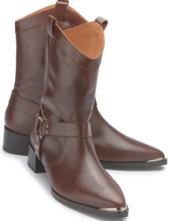 Stiefeletten|Horsch Schuhe Stiefelette in Übergrößen Braun