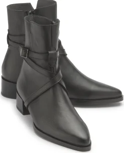 Stiefeletten|Horsch Schuhe Stiefelette in Übergrößen Schwarz