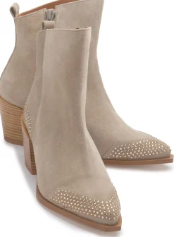 Stiefeletten|Horsch Schuhe Stiefelette in Untergrößen Beige