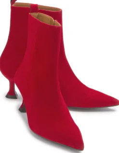 Stiefeletten|Horsch Schuhe Stiefelette in Untergrößen Rot