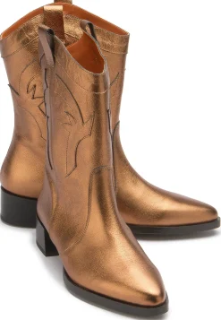Stiefeletten|Horsch Schuhe Stiefelette in Untergrößen Gold