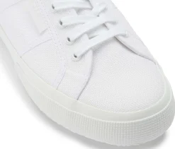 Sneaker|Schnürschuhe|superga Sneaker in Übergrößen Weiß