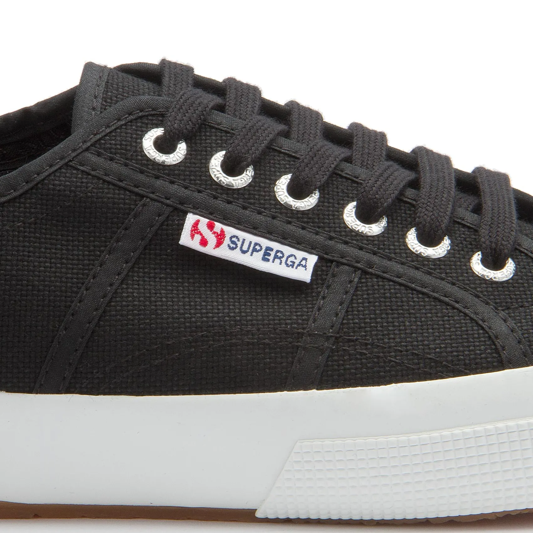 Sneaker|Schnürschuhe|superga Sneaker in Übergrößen Schwarz