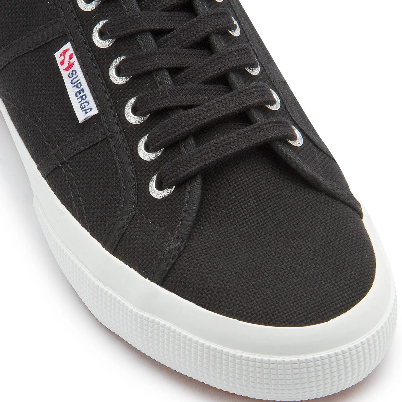 Sneaker|Schnürschuhe|superga Sneaker in Übergrößen Schwarz