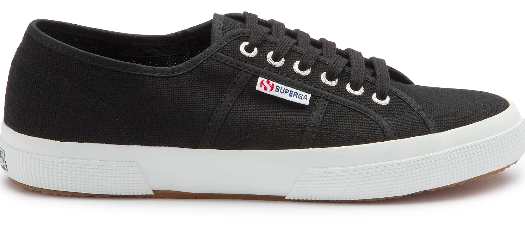 Sneaker|Schnürschuhe|superga Sneaker in Übergrößen Schwarz