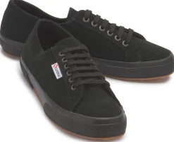 Sneaker|Schnürschuhe|superga Sneaker in Übergrößen Schwarz