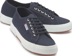 Sneaker|Schnürschuhe|superga Sneaker in Übergrößen Blau