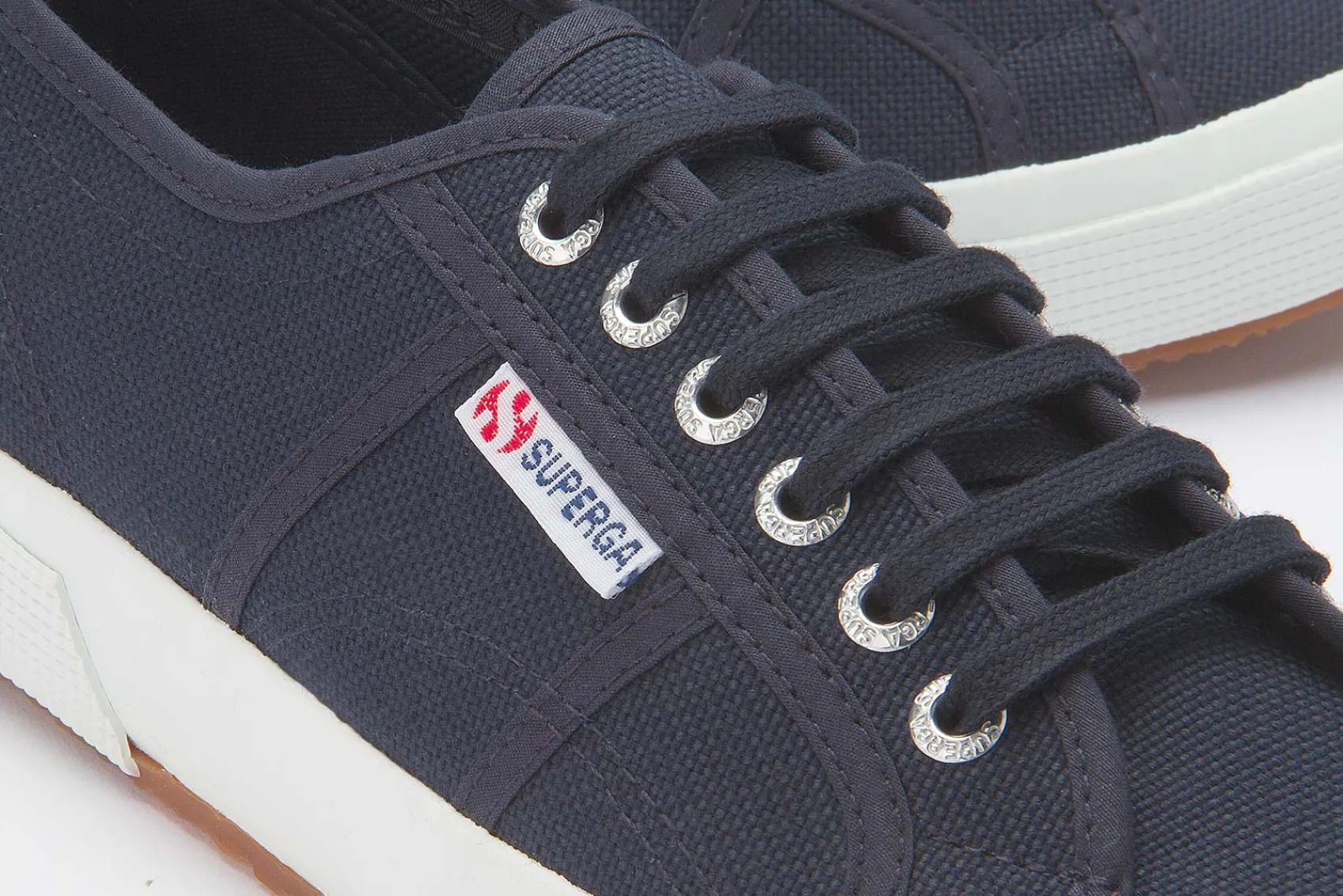 Sneaker|Schnürschuhe|superga Sneaker in Übergrößen Blau