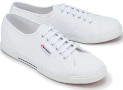 Sneaker|Schnürschuhe|superga Sneaker in Übergrößen Weiß
