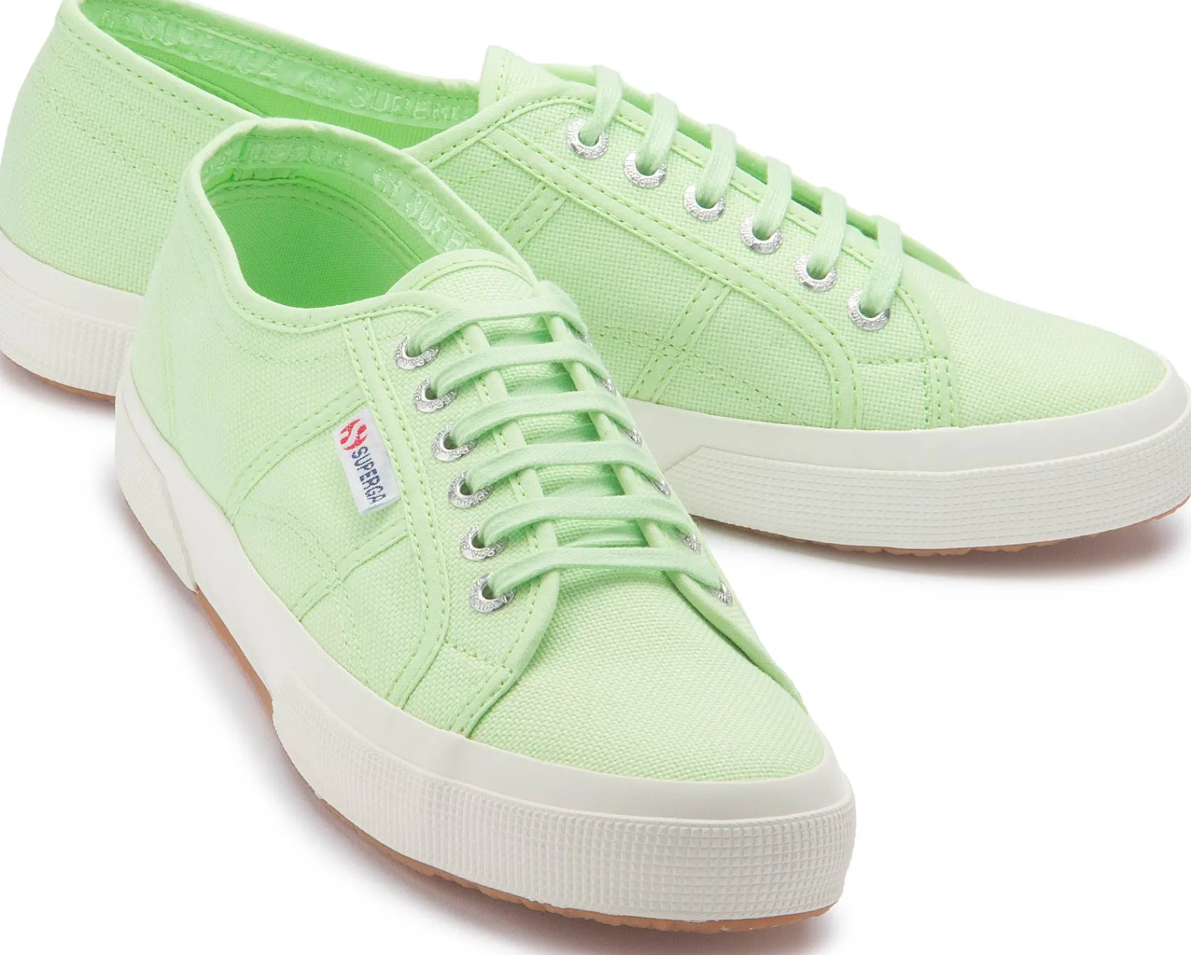 Sneaker|Schnürschuhe|superga Sneaker in Übergrößen Grün