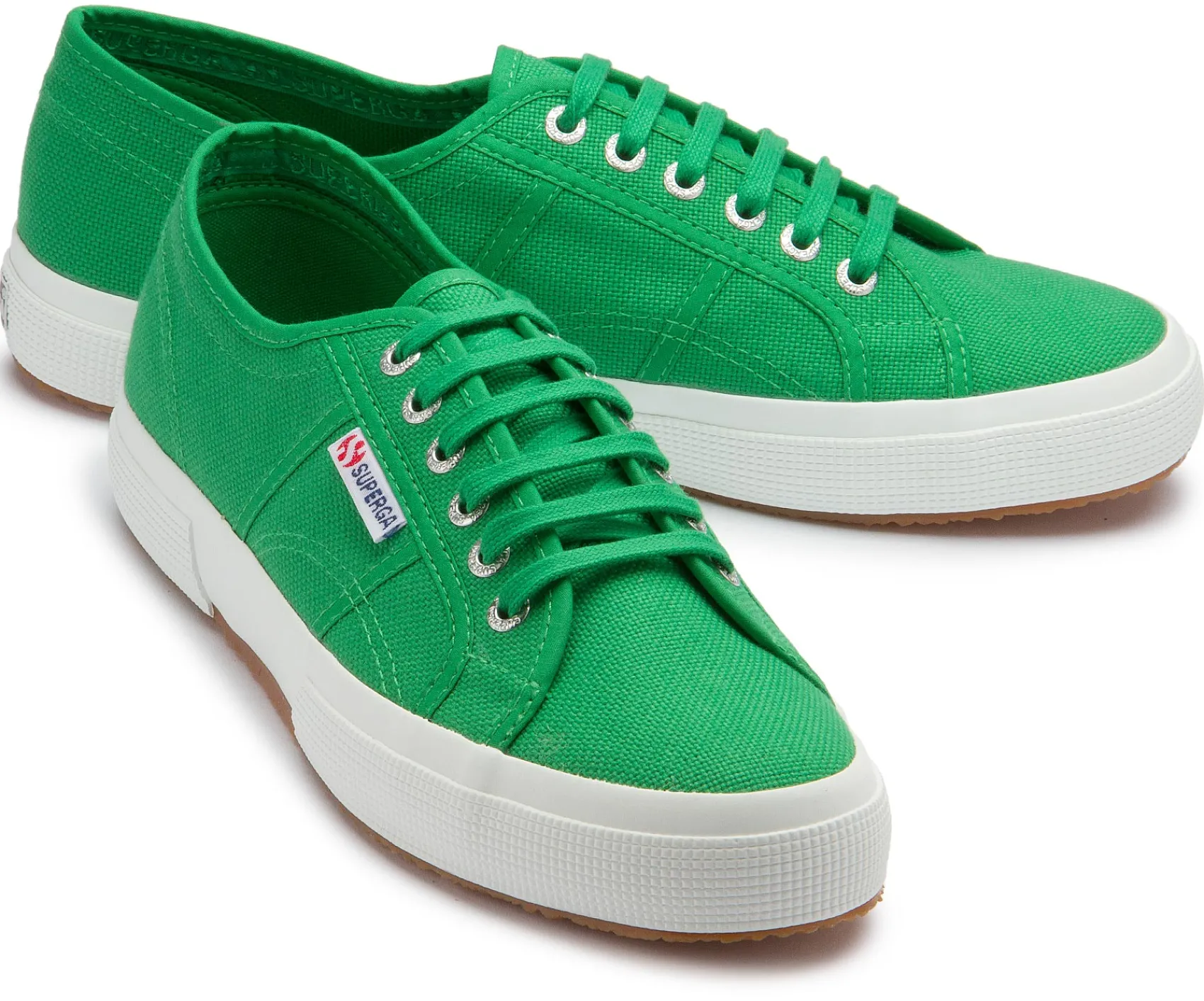 Sneaker|Schnürschuhe|superga Sneaker in Übergrößen Grün