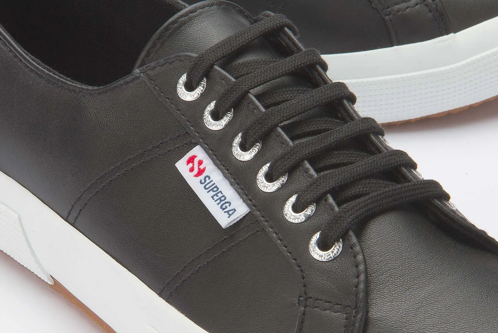 Sneaker|Schnürschuhe|superga Sneaker in Übergrößen Schwarz