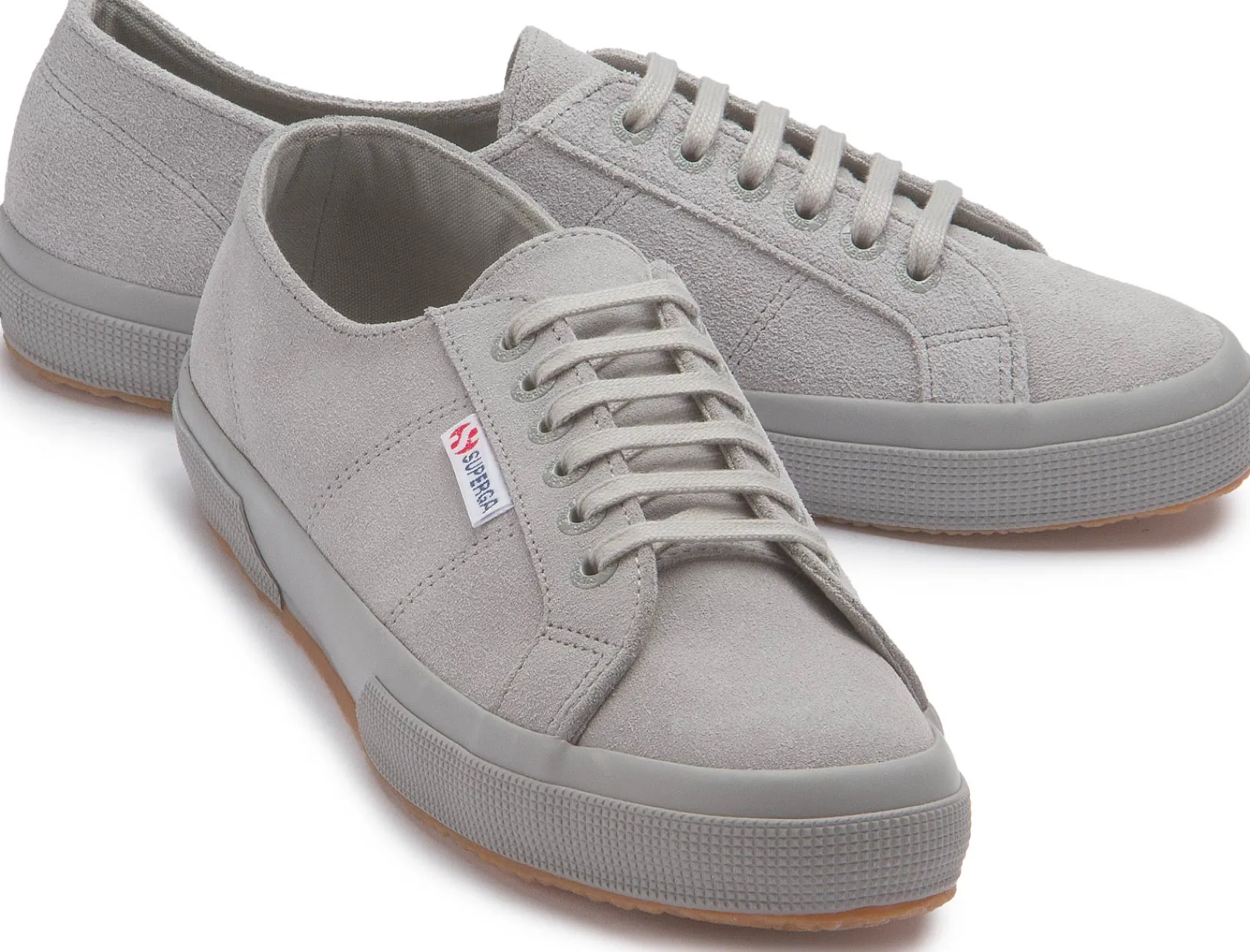 Sneaker|Schnürschuhe|superga Sneaker in Übergrößen Grau