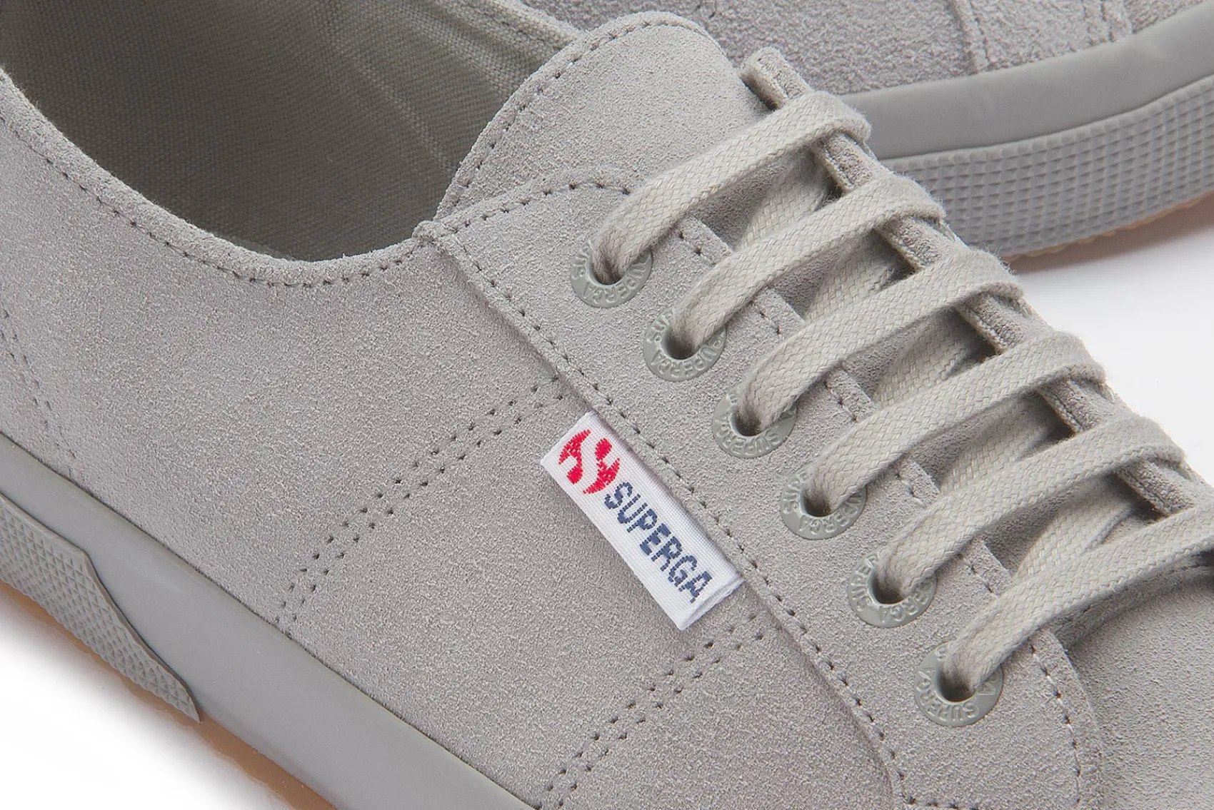 Sneaker|Schnürschuhe|superga Sneaker in Übergrößen Grau