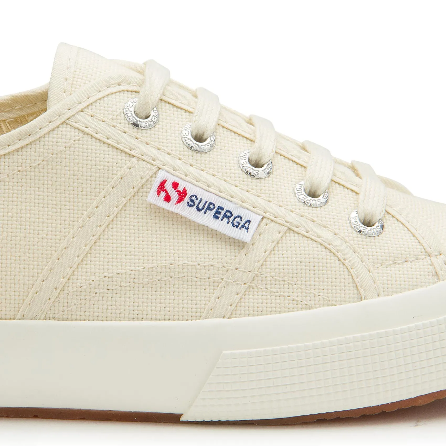 Sneaker|Schnürschuhe|superga Sneaker in Übergrößen Beige