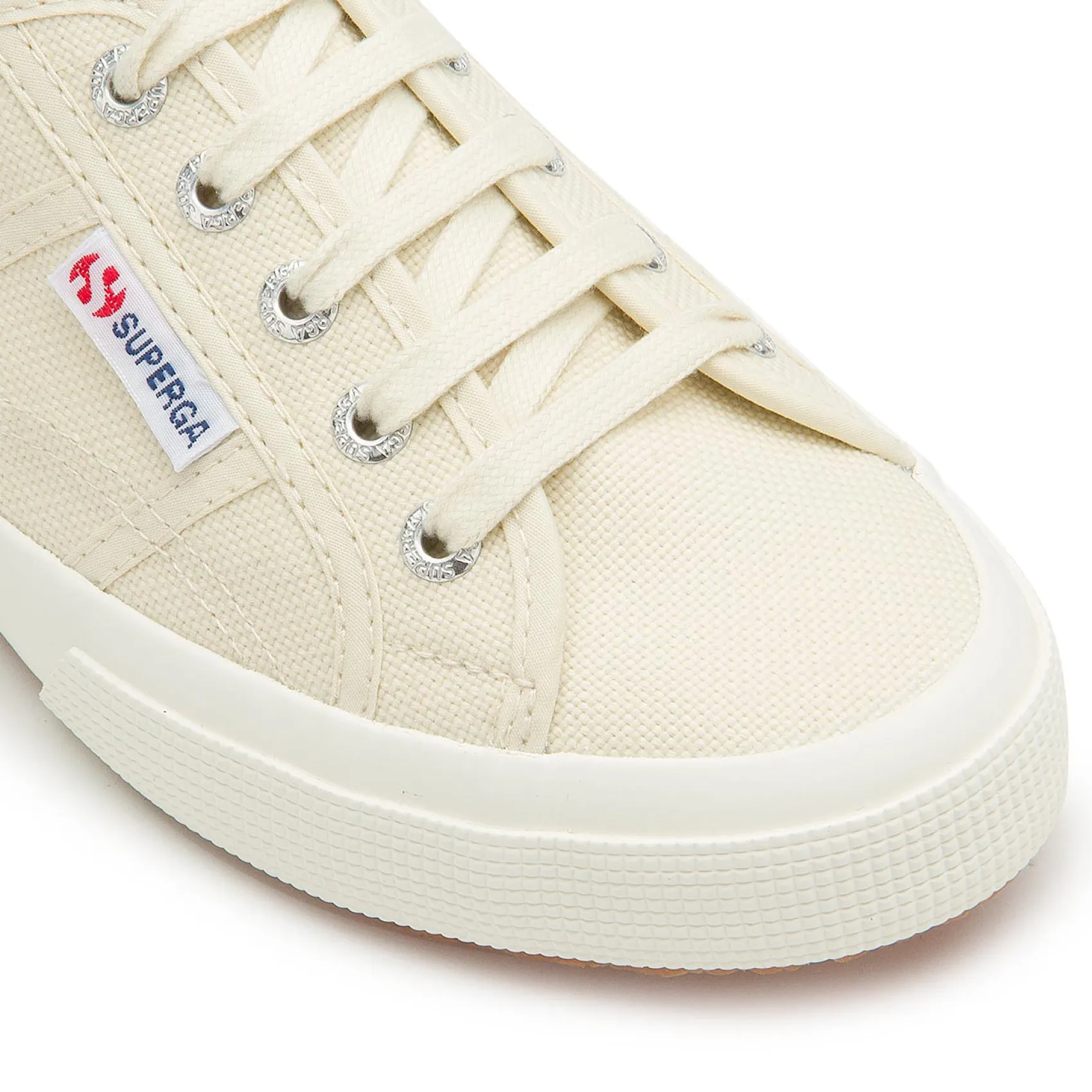 Sneaker|Schnürschuhe|superga Sneaker in Übergrößen Beige