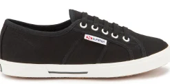 Sneaker|Schnürschuhe|superga Sneaker in Übergrößen Schwarz