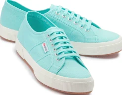 Sneaker|Schnürschuhe|superga Sneaker in Übergrößen Türkis