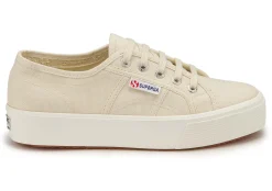 Sneaker|Schnürschuhe|superga Sneaker in Übergrößen Beige