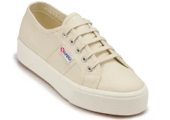 Sneaker|Schnürschuhe|superga Sneaker in Übergrößen Beige