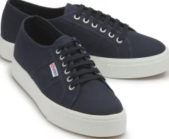 Sneaker|Schnürschuhe|superga Sneaker in Übergrößen Blau