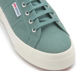 Sneaker|Schnürschuhe|superga Sneaker in Übergrößen Grün
