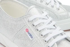 Sneaker|Schnürschuhe|superga Sneaker in Übergrößen Silber
