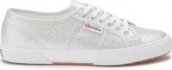 Sneaker|Schnürschuhe|superga Sneaker in Übergrößen Silber